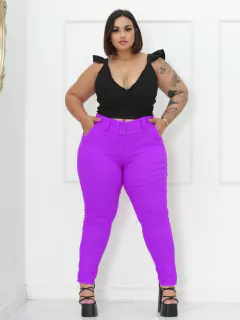 Calça Social Alfaiataria Bengaline Cinto Fixo