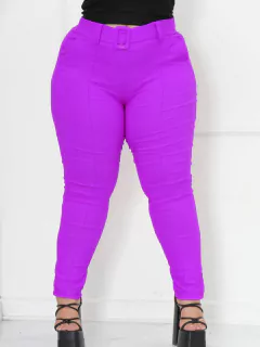 Calça Social Alfaiataria Bengaline Cinto Fixo - loja online