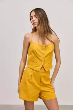 Shorts Amarelo Carlota Costa - KLANNS