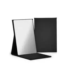 Espelho Com Acabamento Aveludado Preto - 10,8X7X1,8 Cm