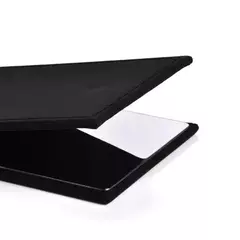 Espelho Com Acabamento Aveludado Preto - 10,8X7X1,8 Cm - loja online