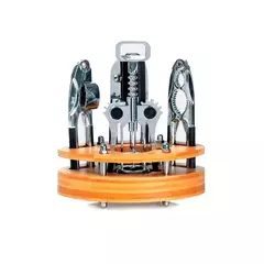 Kit De Utensílios Com Base Em Bambu - 5 Pçs na internet