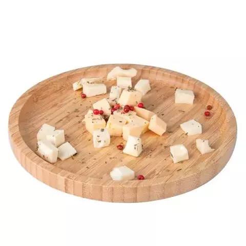 Petisqueira Em Bambu Redonda - 20X1,9Cm