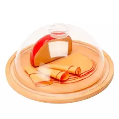 Porta-Queijo Em Bambu E Poliestireno - 2 Pçs - loja online