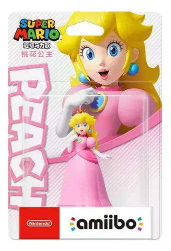 Figura Amiibo de Nintendo Peach Super Mario - (NVL-C-ABAC)