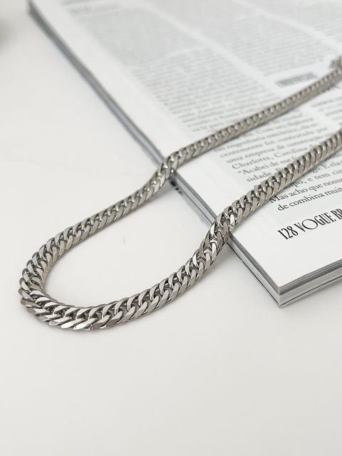 CORRENTE TRANÇADA PRATA - comprar online