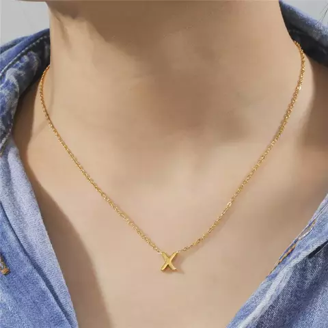 Colar Letra Inicial para Mulheres, Gargantilha do Alfabeto para mulheres. - comprar online