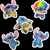 STICKERS ACRILICO DISNEY LILO AND STITCH SET X 5 UNIDADES M5 - comprar online