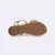SANDALIA PAMPILI IRIS DOURADA COM BORBOLETA 725.032.000 - Tutti Frutti | Moda Infantil