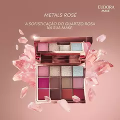 Paleta Multifuncional Clutch Metals Rosé Eudora Make 10G - loja online