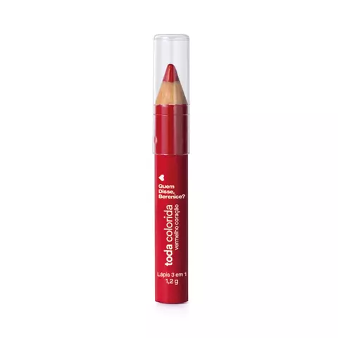Lápis Multifuncional 3 Em 1 Vermelho Coração Toda Colorida 1,2g - comprar online