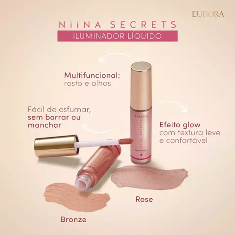 Iluminador Líquido Bronze Luminous Niina Secrets 10ml na internet