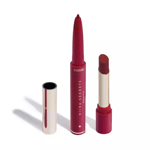 Batom Vermelho Duo Perfect Match Niina Secrets 1,65g