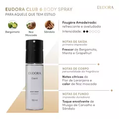 Desodorante Body Spray Club 6 100ml - comprar online