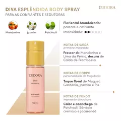 Body Spray Diva Esplendida Eudora 100ml na internet