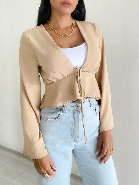 Blusa Bata Cristina Beje