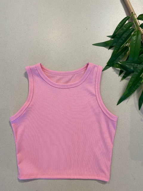 Cropped Canelado Detalhado