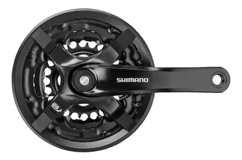Plato Palanca Mtb Shimano Fc-ty501 con cubre cadena 3 velocidades 42-34-24