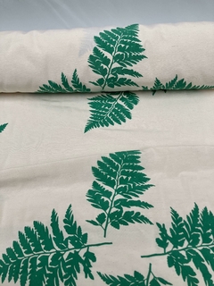 Gross Estampado Liviano Hoja verde Navidad
