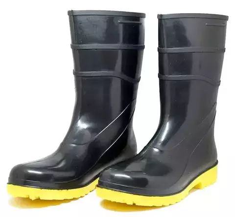 BOTA PVC CANO CURTO IMPERMEAVEL C/ SOLADO AMARELO - BRACOL