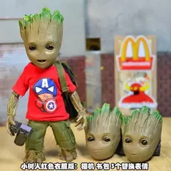 Vida tamanho 1:1 homem da árvore 21cm groot figura de ação galaxy guardians - comprar online