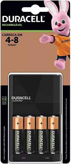 Carregador de Pilhas com 4 pilhas AA, Duracell - comprar online