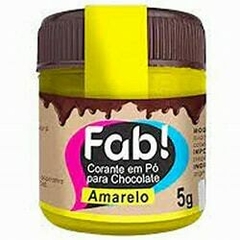 Banner da categoria Corante Fab! em Pó Para Chocolote - Amarelo 5g