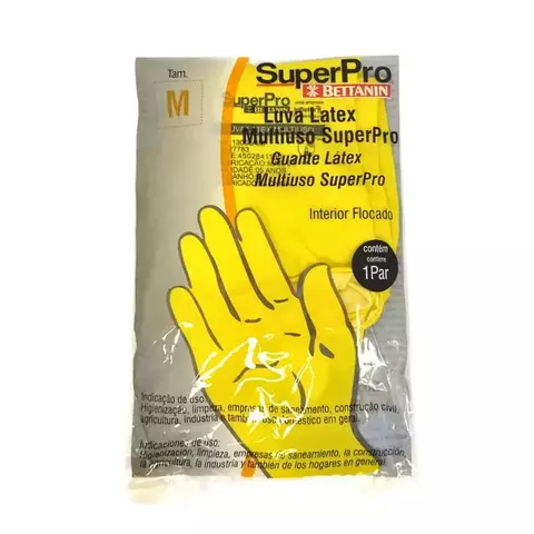 LUVAS MULTIUSO LATEX QUALITY STANDARD SUPERPRO