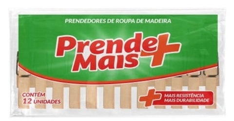 Pregador de roupas c/12 uni