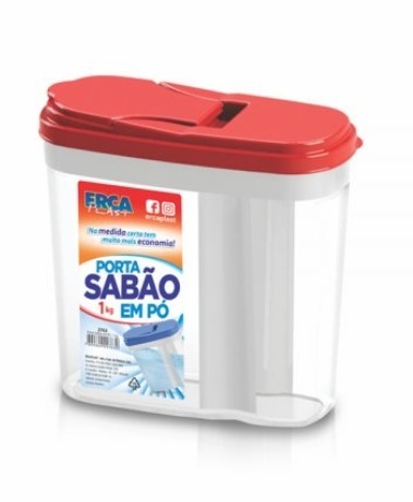 Porta sabão em pó 1kg