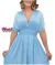 Vestido Festa Azul Serenity longo Vestido Madrinha Multiformas - MARISA LIRA VESTIDOS DE FESTAS