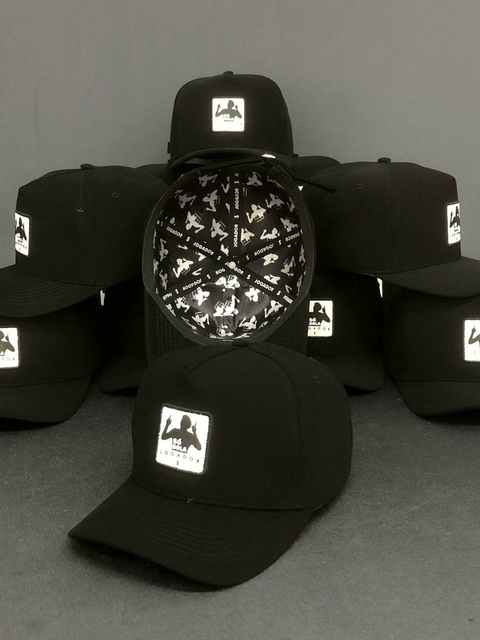 Boné Jogador$ StrapBack Aplique em Couro e Silk - comprar online