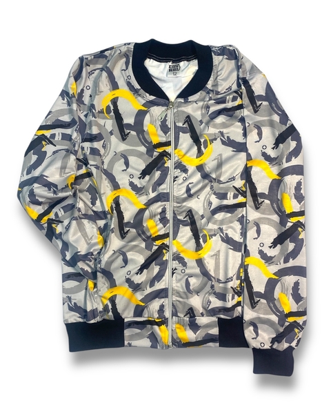 Campera Bomber 'Abstract Yellow' - comprar online