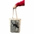 Imagem do Sacola Ecobag Algodão Cru Tecido Pano Gato Listras