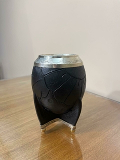 Mate Torpedo Calabaza - Tallado - Con Bolas de Bronce - comprar online