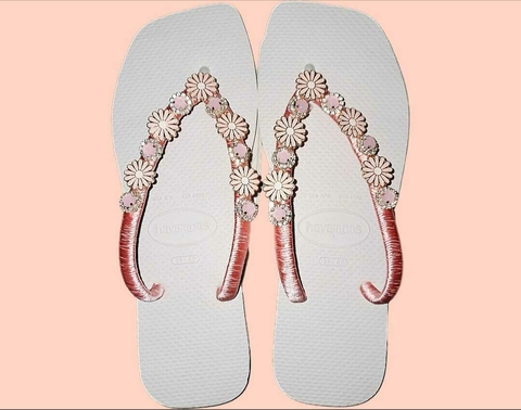 Chinelos Margaridas Rosé - comprar online