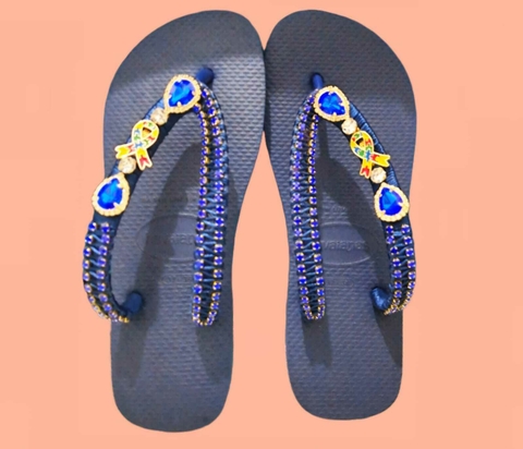 Chinelos Orgulho Azul - comprar online