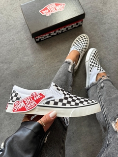 Imagem do TÊNIS SLIP-ON CHEKERBOARD BLACK WHITE