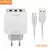 Carregador Kaidi KD-606S 3.1A – 3 Portas USB, Auto-ID, com Cabo Micro USB, Carga Rápida Universal - SHOPPING DAS CAPINHAS