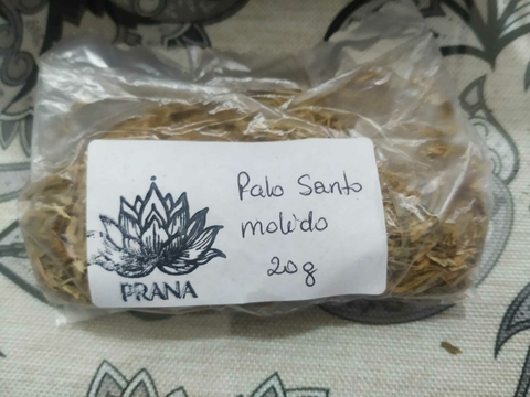 Palo santo molido para sahumar