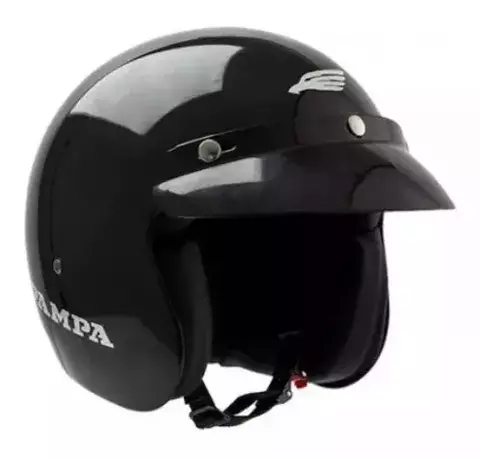 Casco Abierto Halcon Pampa Negro