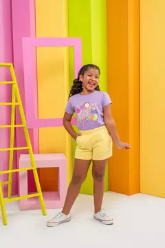 Conjunto Básico Moletom Fresh Fun Lilás - Malaguetinha Kids