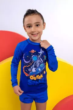 Conjunto Praia Masculino Blusa Proteção + Sunga 2 Peças Outer Space - comprar online