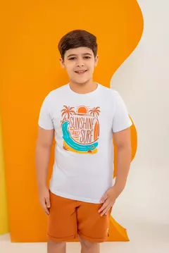 Conjunto Moletom Premium Sunshine And Surf Branco