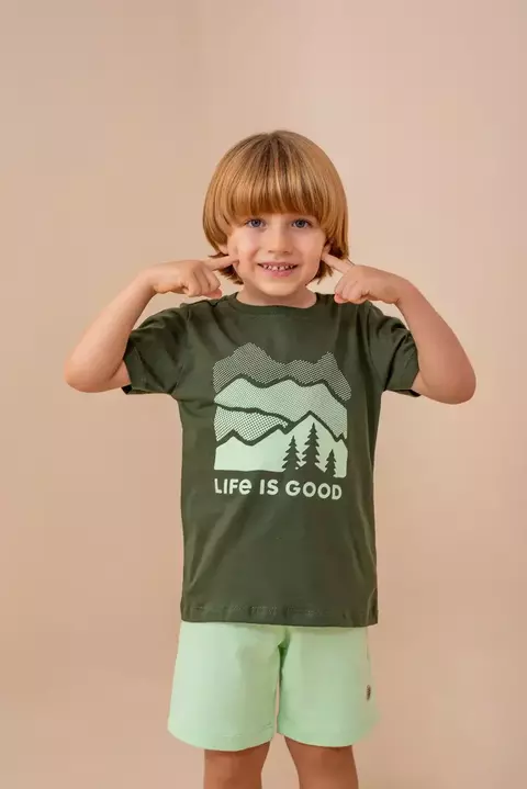 Conjunto Básico Moletom Life Is Good Verde Jungle - comprar online