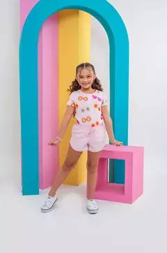 Conjunto Básico Óculos Rosa Claro - comprar online