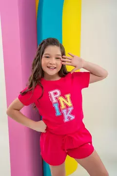Conjunto Básico Rosa Pink - Malaguetinha Kids