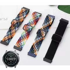 Pulseira trançada de nylon de 20mm 22mm para amazfit balance 2/1 samsung watch - comprar online