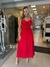 VESTIDO LAISE COM FAIXA- VERMELHO