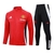Conjunto Manchester United Treino 24/25 - Masculino Adidas - Vermelho e preto